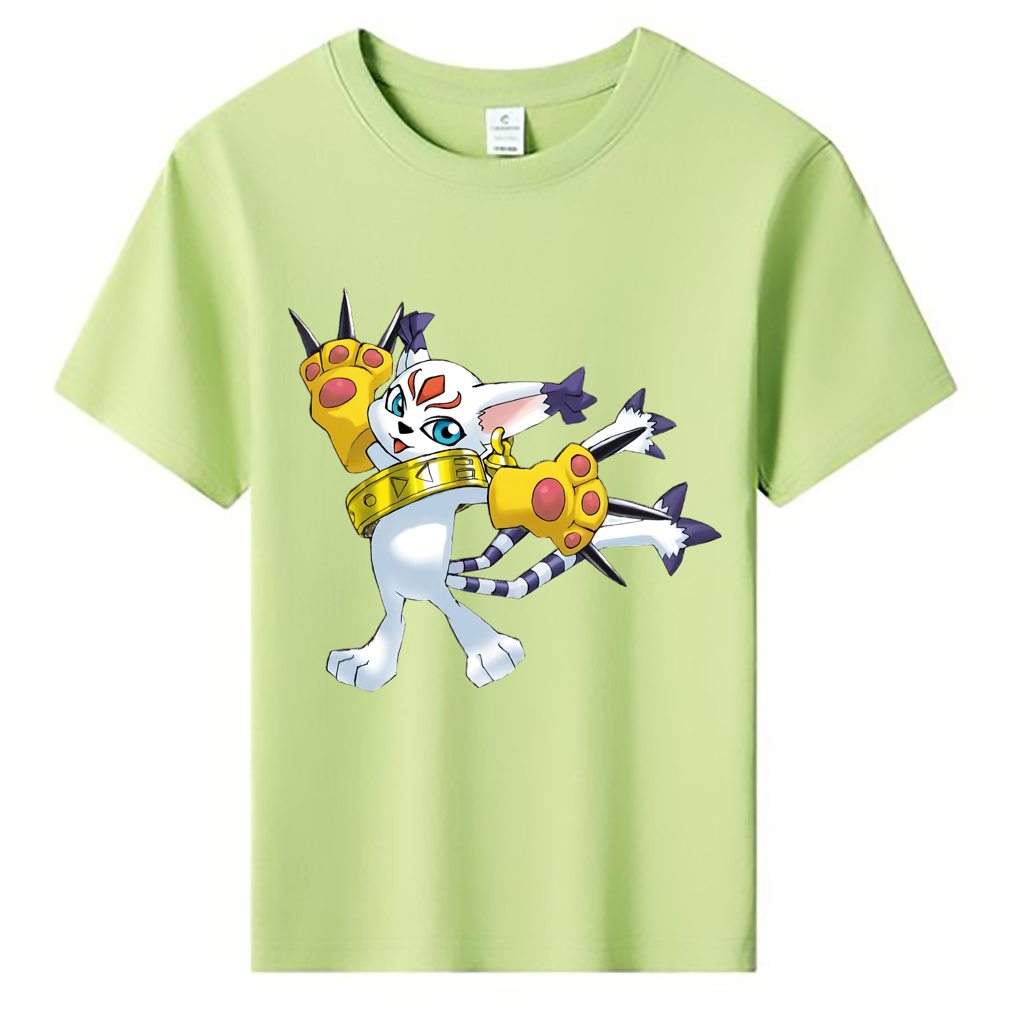 （画像用） Digimon デジタルモンスター/デジモン 綿100％キッズTシャツ（フロントプリント）
